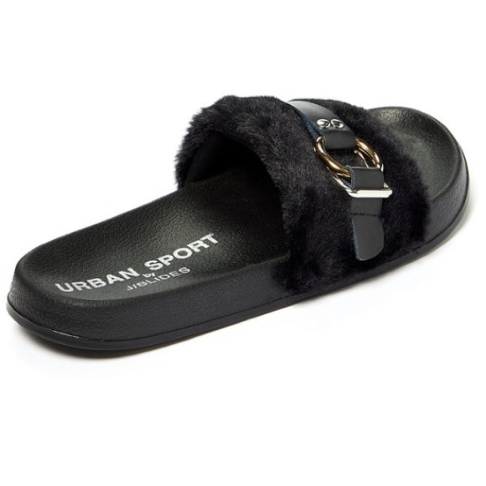 J/Slides Black Slip-on Sandal - Picture 5 of 7